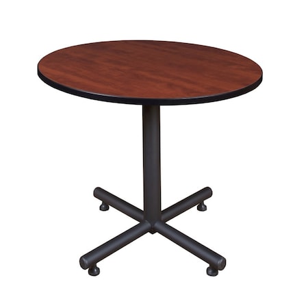 Kobe Round Tables > Breakroom Tables > Kobe Square & Round Tables, Wood, Metal Top, Cherry TKB36RNDCH